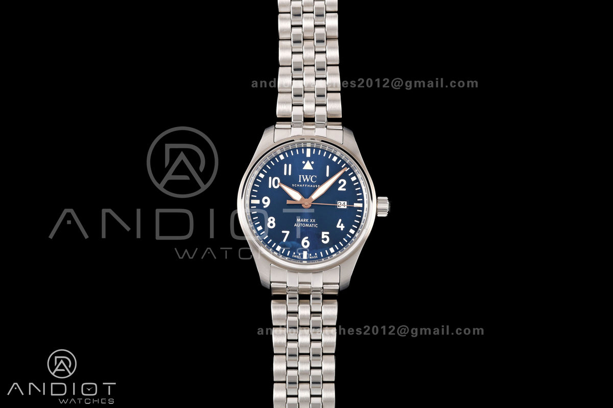 Mark XX MZF 1:1 Best Edition Blue/RG Dial on SS Bracelet A2892